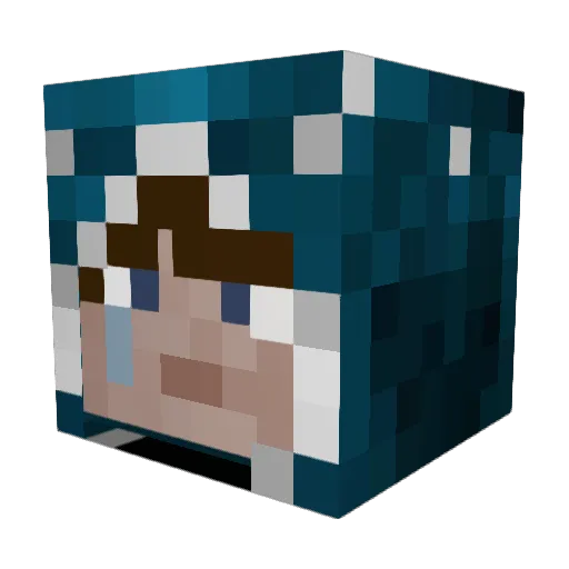 Metamaster20 Minecraft avatar head, 3D render