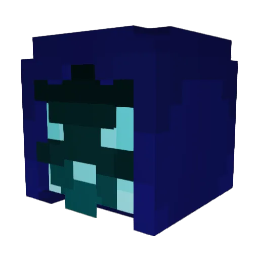Metamong12 Minecraft avatar head, 3D render