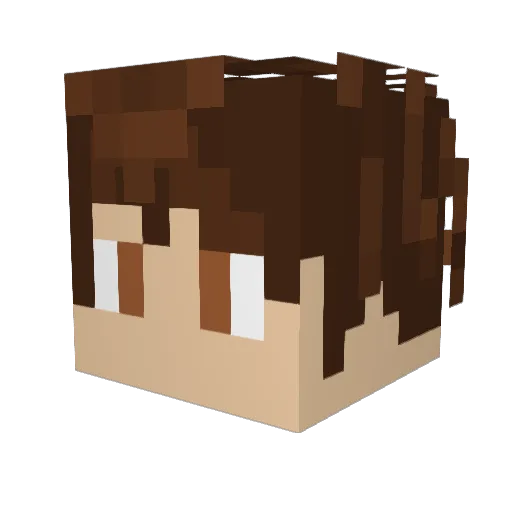 Metamorp Minecraft avatar head, 3D render