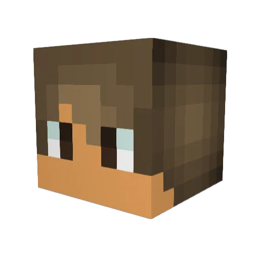 Metano_ Minecraft avatar head, 3D render