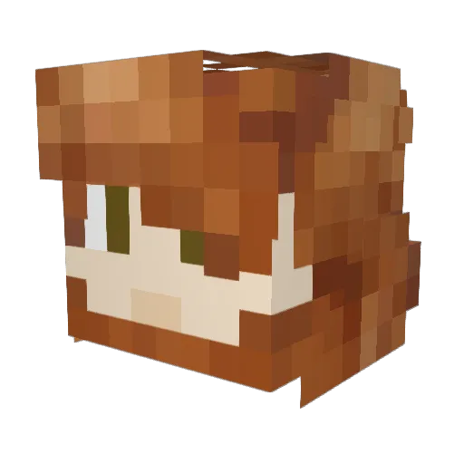 Metaphyzik Minecraft avatar head, 3D render
