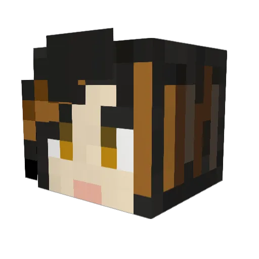 Metatonix Minecraft avatar head, 3D render