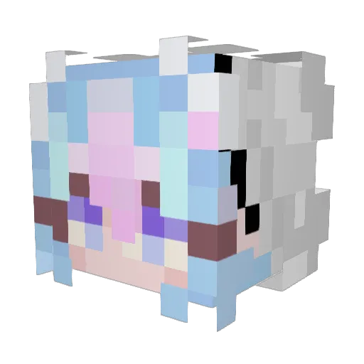 Metatron_S Minecraft avatar head, 3D render