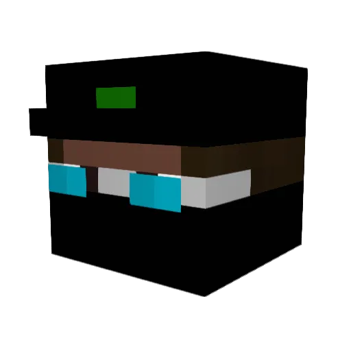 MeteGala Minecraft avatar head, 3D render