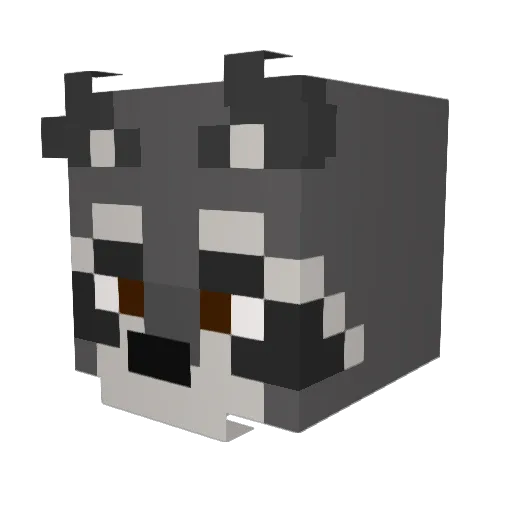 Mete_Miki Minecraft avatar head, 3D render