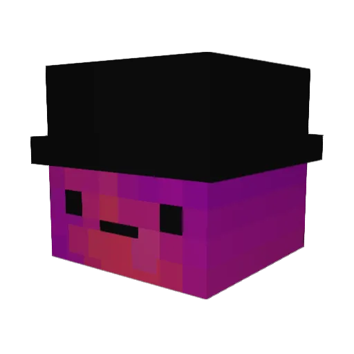 Metekoni Minecraft avatar head, 3D render