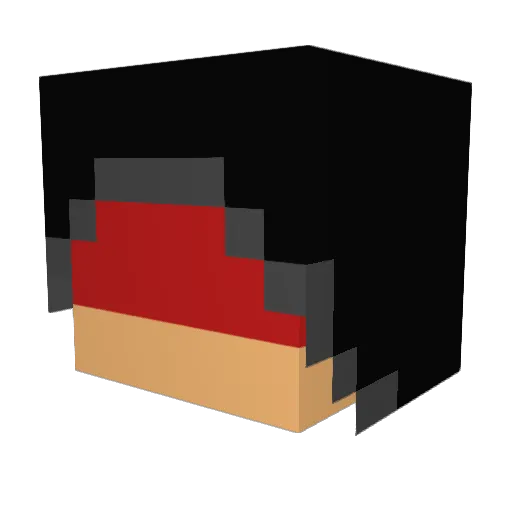 MeteoCrash454 Minecraft avatar head, 3D render