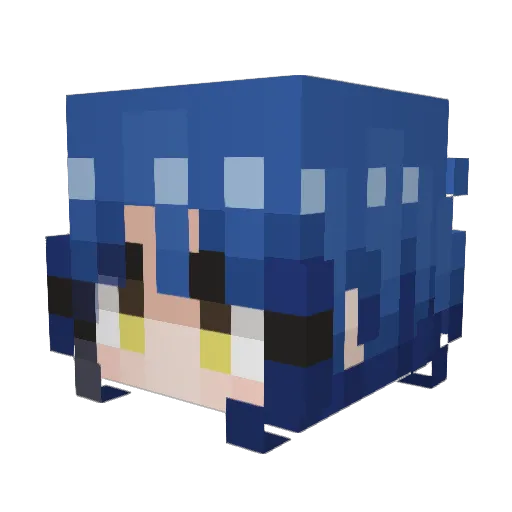 Meteor5000 Minecraft avatar head, 3D render