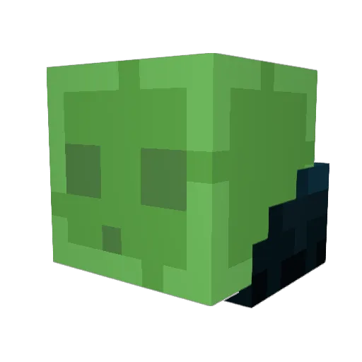 Meteorite_____ Minecraft avatar head, 3D render