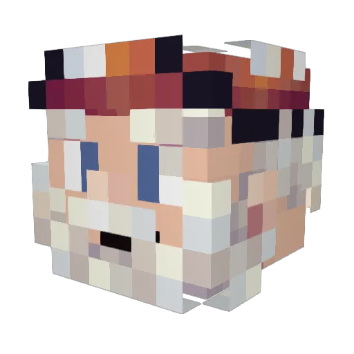 Meteorstar101 Minecraft avatar head, 3D render