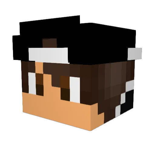 Meth4 Minecraft avatar head, 3D render