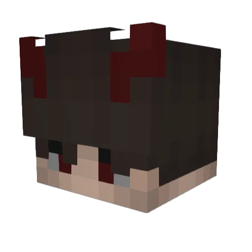 MethParty Minecraft avatar head, 3D render
