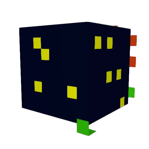 Methan_ Minecraft avatar head, 3D render
