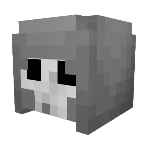 Methemaie Minecraft avatar head, 3D render