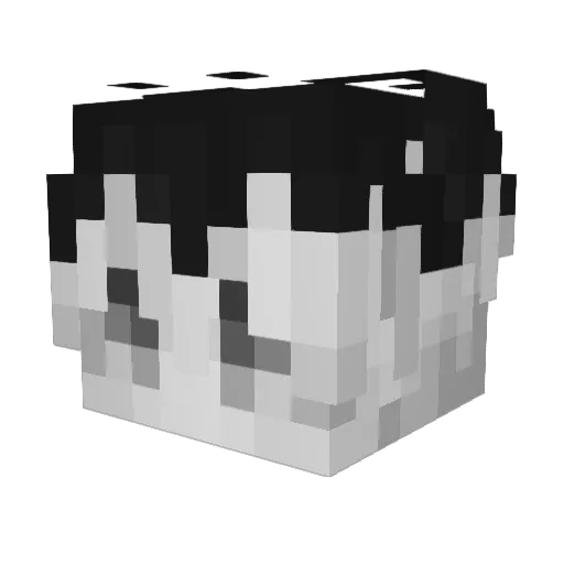 Methoxetamine Minecraft avatar head, 3D render