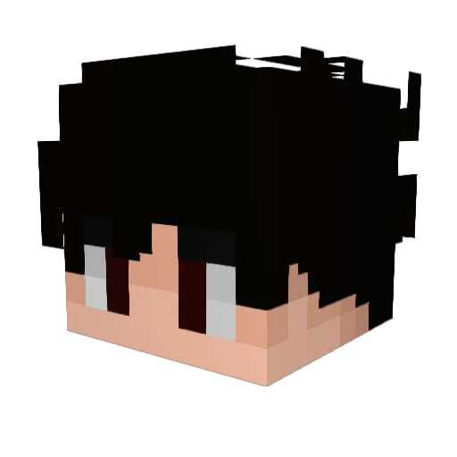 Methqphore Minecraft avatar head, 3D render