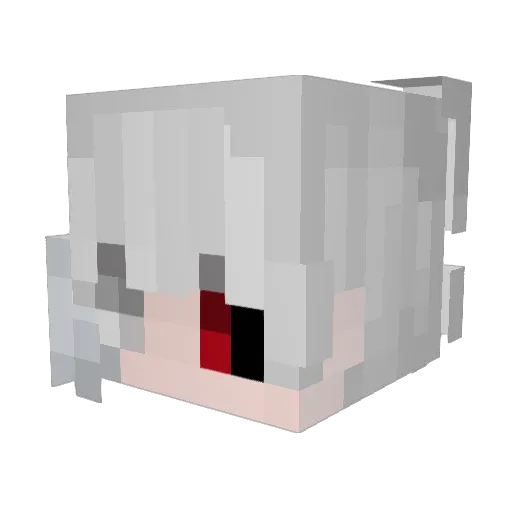 MetiVex Minecraft avatar head, 3D render