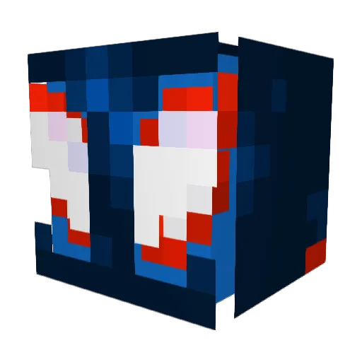 Meti_21 Minecraft avatar head, 3D render