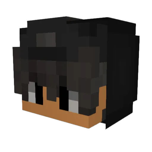Metieeus Minecraft avatar head, 3D render