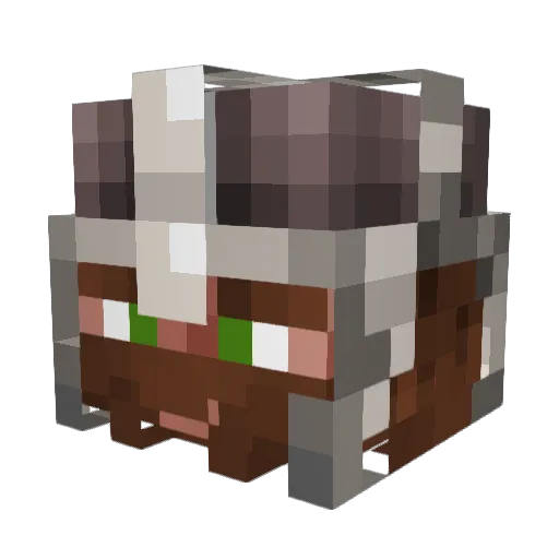 Metking Minecraft avatar head, 3D render