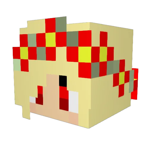 MetoTurk Minecraft avatar head, 3D render