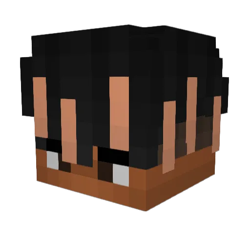 Metorex Minecraft avatar head, 3D render