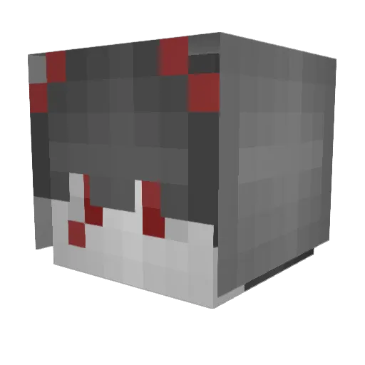 Metps Minecraft avatar head, 3D render