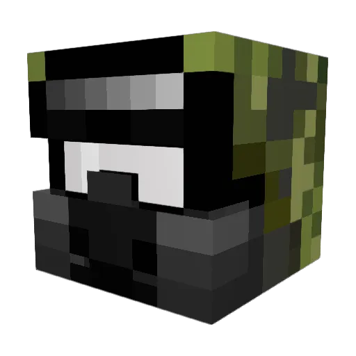MetralhaAlmas Minecraft avatar head, 3D render