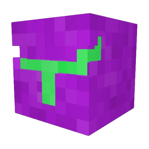 Metredi Minecraft avatar head, 3D render