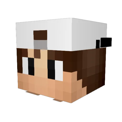 MetriBoomin Minecraft avatar head, 3D render