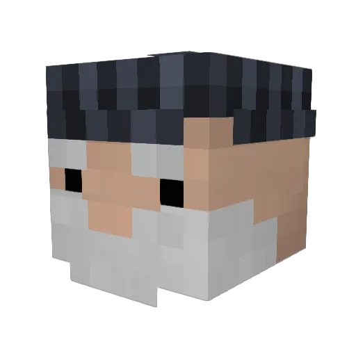 MetriMake Minecraft avatar head, 3D render