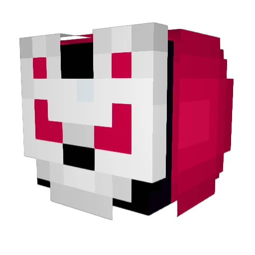 MetriPunch Minecraft avatar head, 3D render