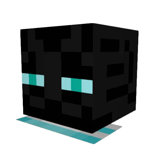 MetriRico Minecraft avatar head, 3D render