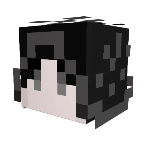 Metrinoid Minecraft avatar head, 3D render
