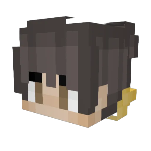 MetrisLP Minecraft avatar head, 3D render