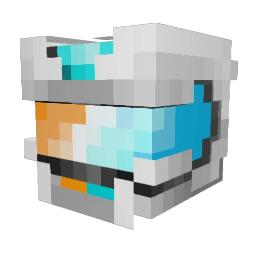 MetroKnight Minecraft avatar head, 3D render