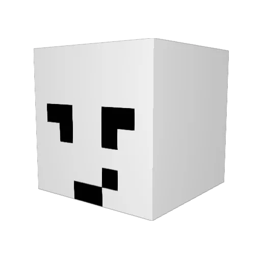 Metro_Man Minecraft avatar head, 3D render