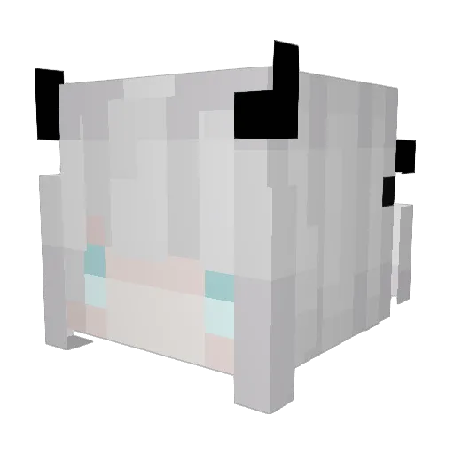 Metrowo Minecraft avatar head, 3D render