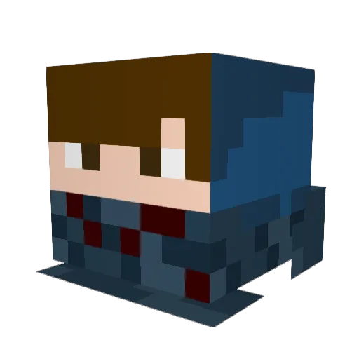 Mets333 Minecraft avatar head, 3D render