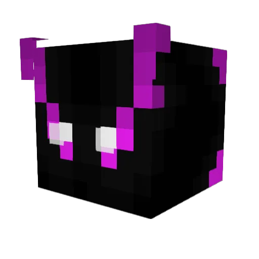 Metssu Minecraft avatar head, 3D render