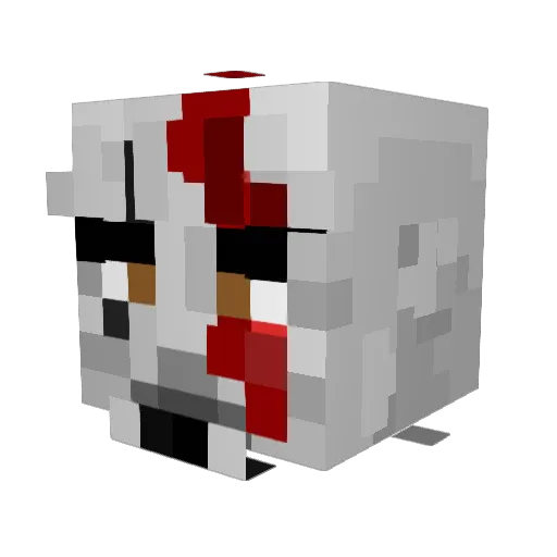 Mettalcorp Minecraft avatar head, 3D render