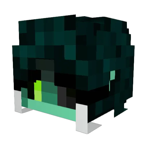 Mettaounce Minecraft avatar head, 3D render