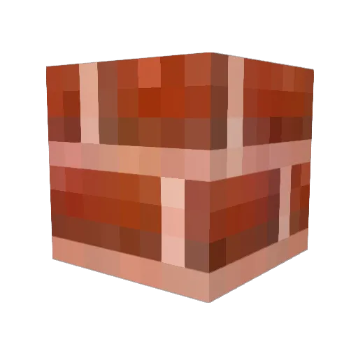 Meturie Minecraft avatar head, 3D render