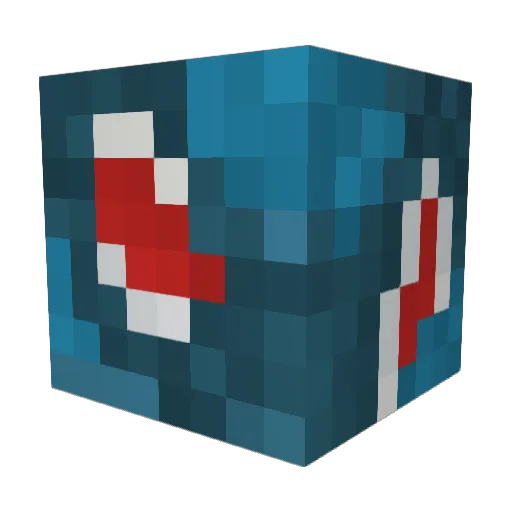 Metvox Minecraft avatar head, 3D render