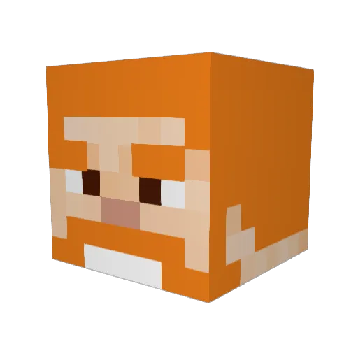 Metzner1922 Minecraft avatar head, 3D render