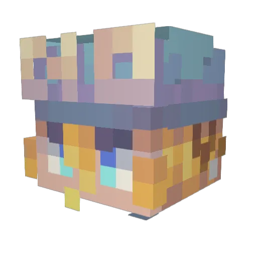 Metztli_777 Minecraft avatar head, 3D render