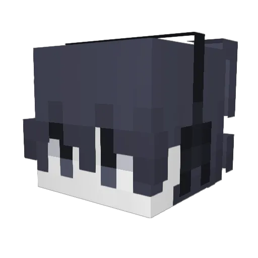 Meudon Minecraft avatar head, 3D render