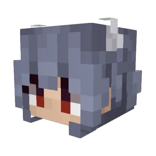 MeujMeuj_LF Minecraft avatar head, 3D render