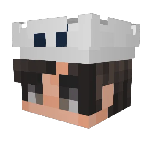Meuneo Minecraft avatar head, 3D render
