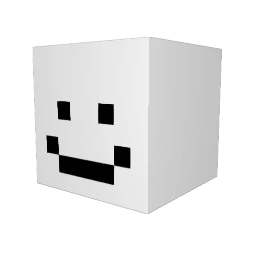 Meunier12cool Minecraft avatar head, 3D render